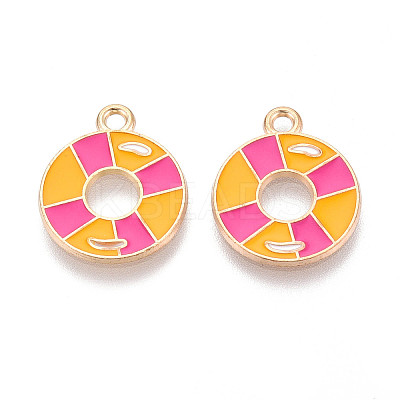 Alloy Enamel Pendants ENAM-T022-22-1