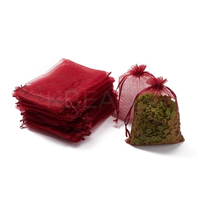 Organza Gift Bags with Drawstring OP-R016-13x18cm-03-1