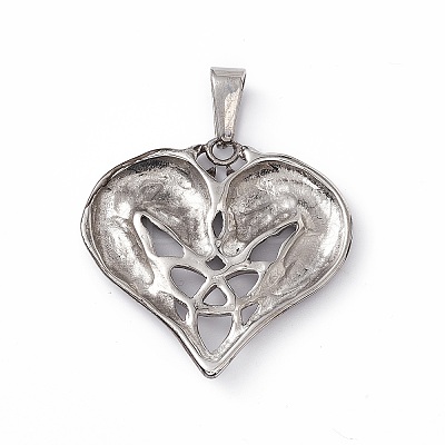 304 Stainless Steel Pendants STAS-G285-16AS-1