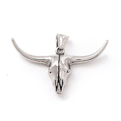 Tibetan Style 304 Stainless Steel Pendants LS-STAS-P305-41AS-1