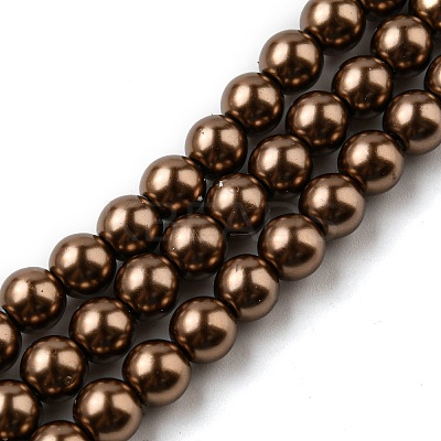 Eco-Friendly Grade A Glass Pearl Beads HY-J002-6mm-HX030-1
