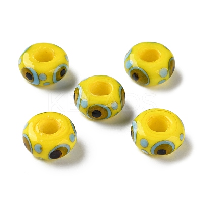 Handmade Lampwork European Beads LA-CBA0C61-01G-1