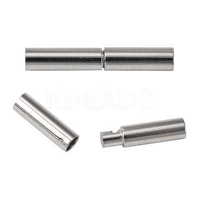 Tarnish Resistant 304 Stainless Steel Bayonet Clasps STAS-L134-06-1