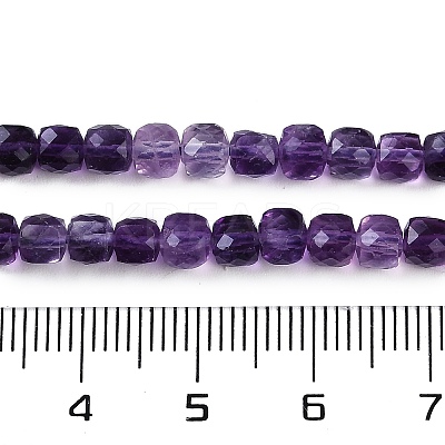 Natural Purple Fluorite Beads Strands G-P553-E02-03-1
