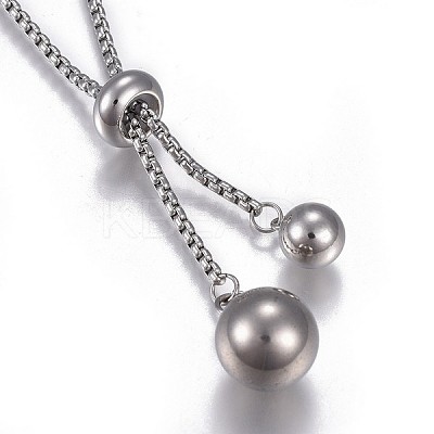 Non-Tarnish 304 Stainless Steel Pendant Necklaces NJEW-P252-01P-1