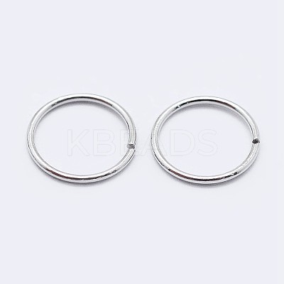 Anti-Tarnish Rhodium Plated 925 Sterling Silver Saw Cut Open Jump Rings STER-F036-02P-0.5x5mm-1