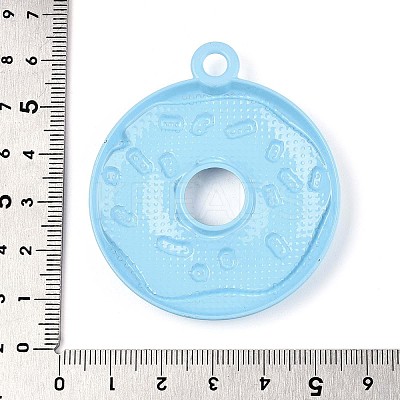 Spray Painted Alloy and Enamel Big Pendants PALLOY-T092-85D-1