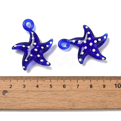 Handmade Lampwork Pendants LAMP-G162-07E-1