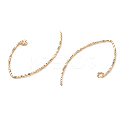 925 Sterling Silver Marquise Ear Wire EJEW-NH0003-01G-1