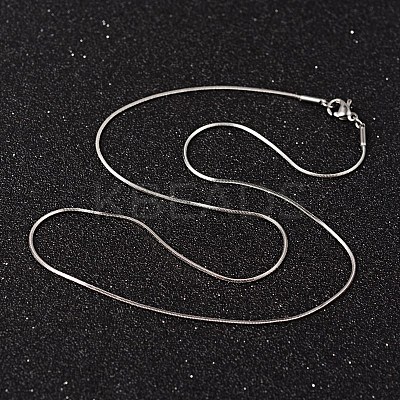 Non-Tarnish 304 Stainless Steel Snake Chain Necklaces LS-NJEW-O096-16-1