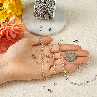 DIY Chain Bracelet Necklace Making Kit DIY-YS0001-45-1
