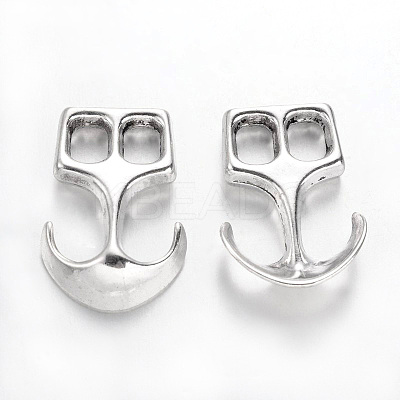 Tibetan Style Alloy Hook Clasps LS-TIBEP-35682-AS-NR-1