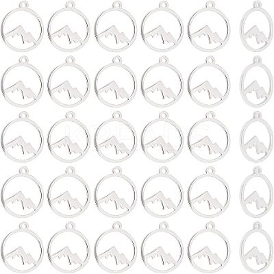 30Pcs 201 Stainless Steel Charms STAS-UN0034-41-1