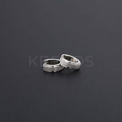 201 Stainless Steel Hoop Earrings for Men's FS-WG79C69-02-1