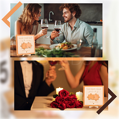 1 Set 2st Anniversary Gift For Boyfriend Girlfriend DJEW-SP0001-07C-1