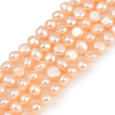 Natural Cultured Freshwater Pearl Beads Strands PEAR-P064-19G-12C-1