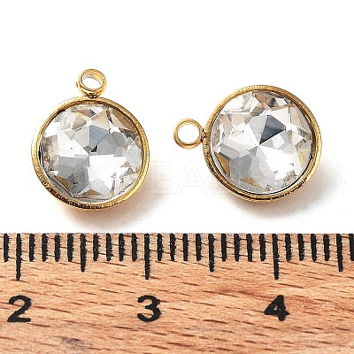 Golden 304 Stainless Steel Charms STAS-Q307-02G-01-1