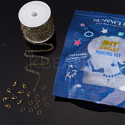 DIY 10M Brass Cable Chains DIY-SC0017-80-1