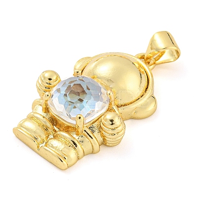 Rack Plating Brass Pendants ZIRC-L100-160G-1