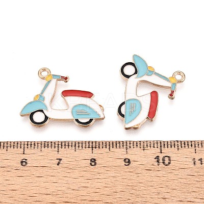 Alloy & Enamel Pendants ENAM-T021-62G-1