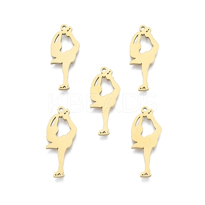 Ion Plating(IP) 201 Stainless Steel Pendant STAS-B027-19G-1