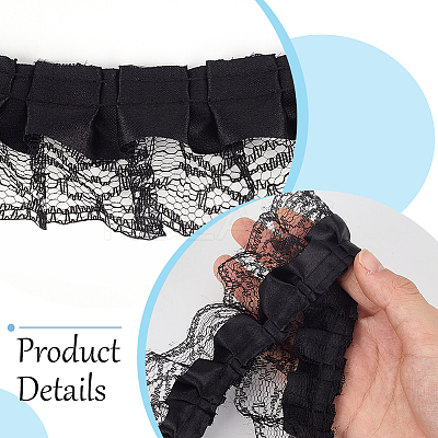 10M Polyester Fringe Lace Trim OCOR-GF0006-12D-1