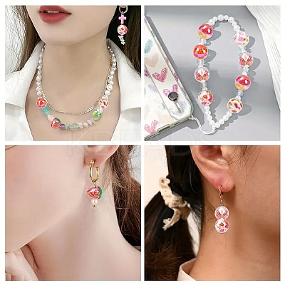 15Pcs 7 Styles Transparent Acrylic Beads TACR-YW0003-31-1