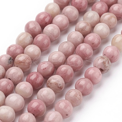 Natural Rhodonite Beads Strands X-G-G099-8mm-33-1