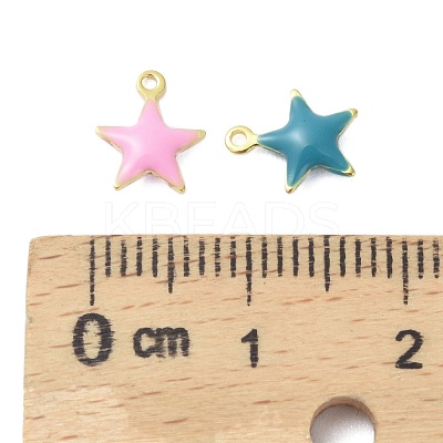 304 Stainless Steel Enamel Charms STAS-K303-01D-G-1