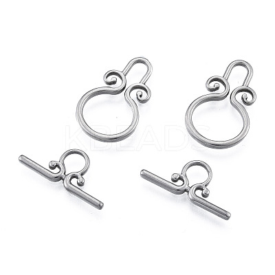 Non-Tarnish 304 Stainless Steel Toggle Clasps LS-STAS-N092-182-1