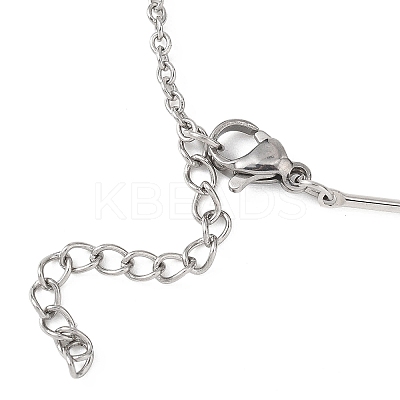 Brass Bar Link Chain & 304 Stainless Steel Cable Chain Bracelet Making AJEW-JB01421-02-1