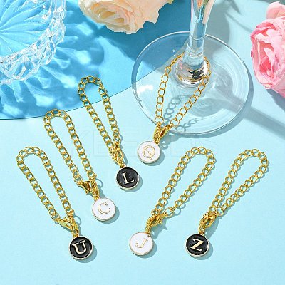 52Pcs 52 Styles Alloy Enamel Pendant Decorations HJEW-CJ00016-1