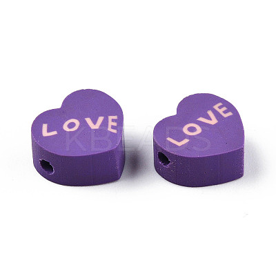 Handmade Polymer Clay Beads CLAY-N010-084B-06-1