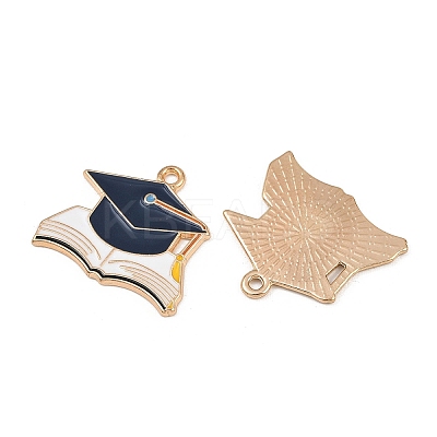 Graduation Season Alloy Enamel Pendants ENAM-V002-01C-KCG-1