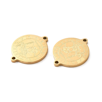Ion Plating(IP) 304 Stainless Steel Connector Charms STAS-C074-11G-03-1
