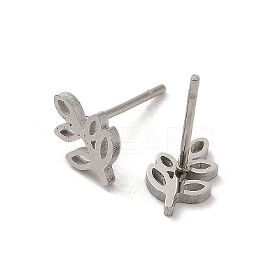 Non-Tarnish 304 Stainless Steel Stud Earrings X-EJEW-P244-07P-1