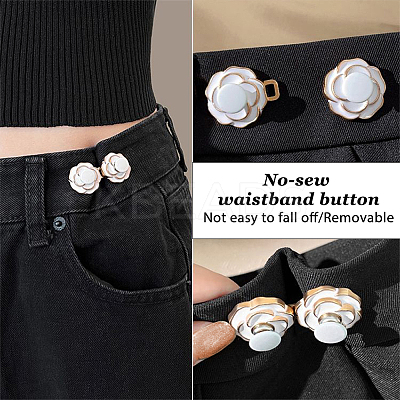 10 Sets 5 Colors Heart Alloy Adjustable Jean Button Pins DIY-FG0004-95-1