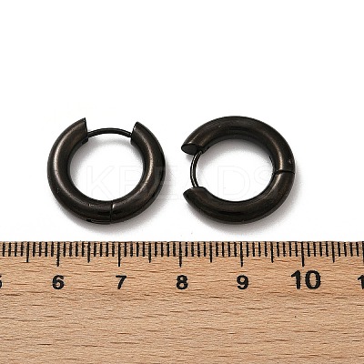202 Stainless Steel Polishing Hoop Earrings EJEW-M106-02EB-02-1