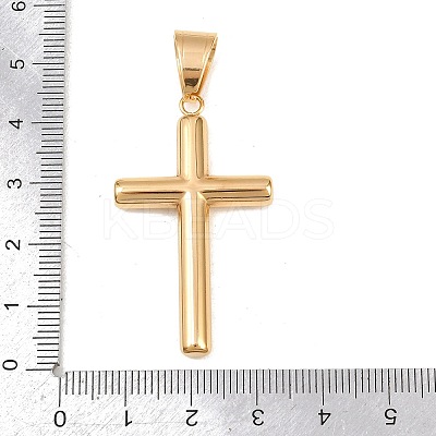 316 Surgical Stainless Steel & Clear Cubic Zirconia Pendants STAS-A137-03C-G-1