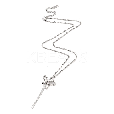 Non-Tarnish 304 Stainless Steel Pendant Necklaces NJEW-Z036-04P-1