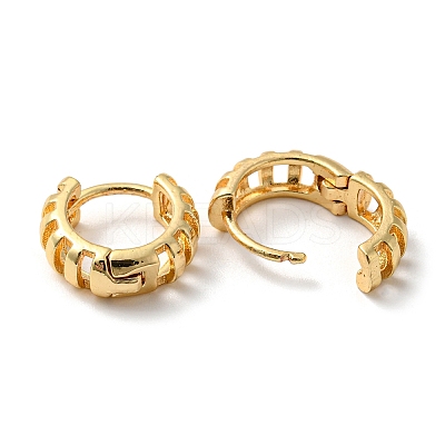 Brass Hollow Hoop Earrings LS-EJEW-M236-01J-G-1