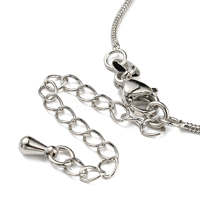 Long-Lasting Plated Brass Round Snake Chain Necklaces for Women NJEW-G105-03P-1