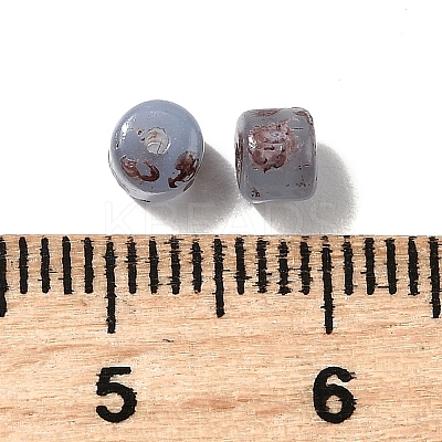 Handmade Lampwork Cylinder Seed Beads GLAA-D305-01D-1
