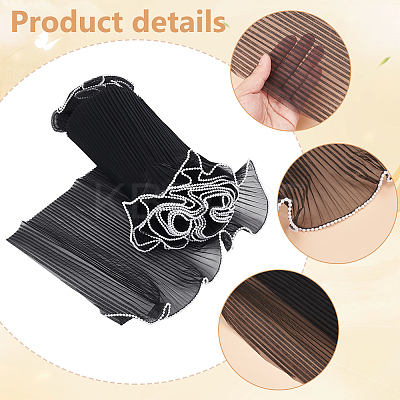 9.5~10M Polyester Pleated Lace Trim OCOR-PH0002-97A-1