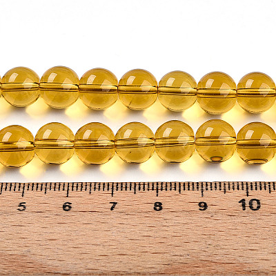 Transparent Glass Beads Strands GLAA-T032-T10mm-23-1