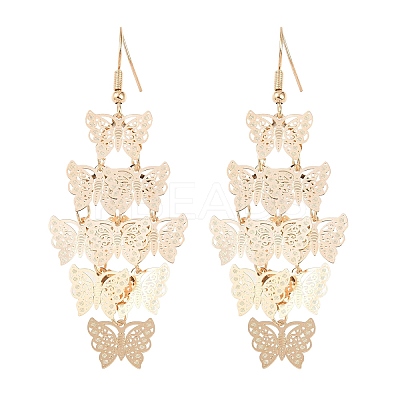 Brass Dangle Earrings EJEW-B157-02B-G-1