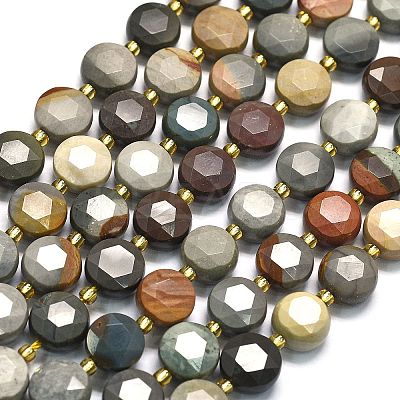 Natural Ocean Jasper Beads Strands G-C116-A137-01-1