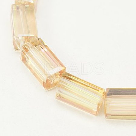 Electroplate Glass Beads EGLA-J023-12x6mm-05-1