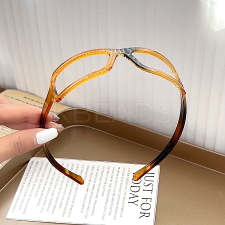 Glasses Frame Shape Plastic Hair Bands for Women PW-WG82870-01-1
