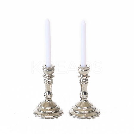 Alloy Candle Holder Miniature Ornaments PW-WG7A026-02-1